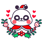 23 Christmas cartoon adorkable panda emoji gifs