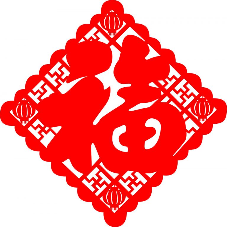 Chinese characters “blessing, 福” vector graphics download CDR – Free ...