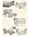 The ancient Chinese tea vector drawing material process line Illustrations Vectors AI ESP