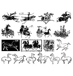 Permalink to The ancient Chinese war horse and chariot vector material Illustrations Vectors AI ESP