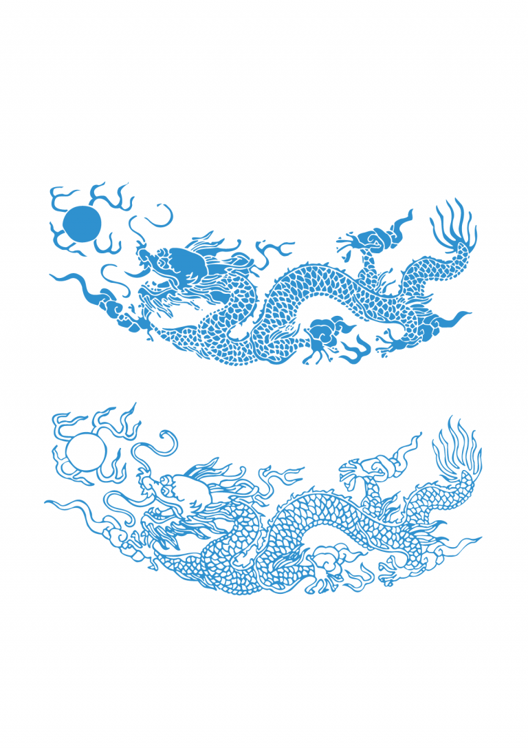 The Chinese loong tattoo China Illustrations Vectors AI ESP Free ...