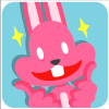 100 Lovely pink rabbit emoji free download