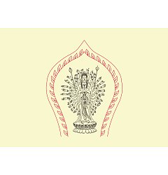 Permalink to Guanyin bodhisattva(Thousand-Hand Kwan-yin) Chinese buddhist images Vectors CDR Free Download
