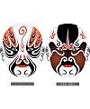 The fine traditional Chinese Peking Opera mask vector material – Illustrations Vectors AI Download