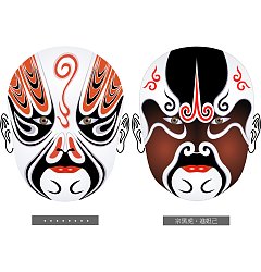 Permalink to The fine traditional Chinese Peking Opera mask vector material – Illustrations Vectors AI Download