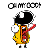 25 Super cool duck expression animation image gifs emoji download