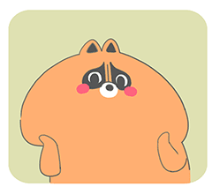 9 Lovely fat raccoons emoji gifs free  emoticons downloads