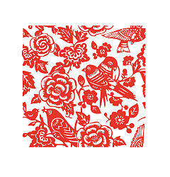 Permalink to Beautiful flowers Chinese paper-cut art design Illustrations Vectors AI Free Download