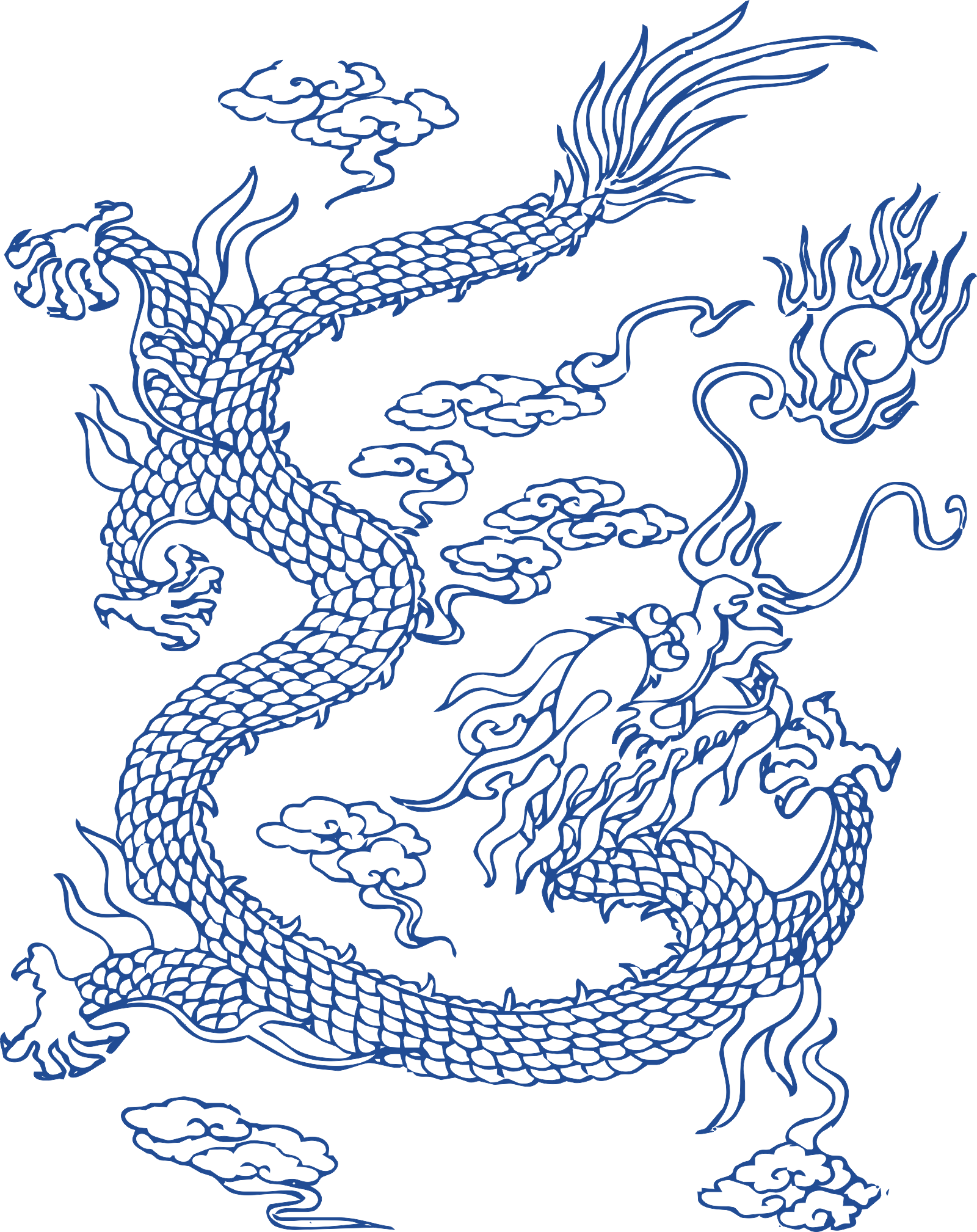 The Chinese loong carving patterns CorelDRAW Vectors CDR Free Download