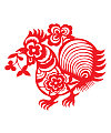 Beautiful chicken paper-cut patterns – China Illustrations Vectors AI ESP Free Download #.2