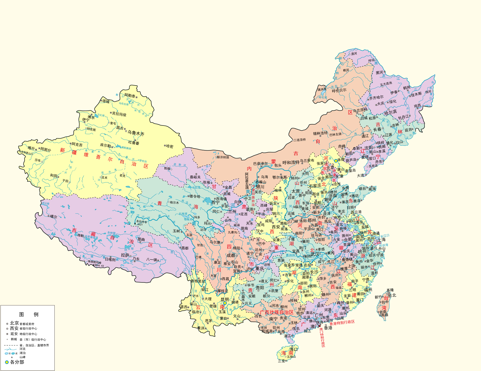 China map version in detail - China Illustrations Vectors AI ESP Free Download
