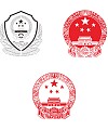 China’s state insignia and police insignia CorelDRAW Vectors Free Download