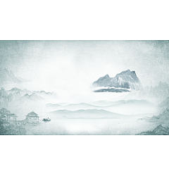Permalink to Chinese style ink painting background PSD picture Free Download