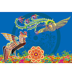 Permalink to Chinese traditional style of the myth of the Phoenix legend – Illustrations Vectors AI ESP Free Download