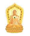 A gold delicate Buddha (Buddha statue) vector material –  China Illustrations Vectors AI ESP