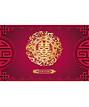 Chinese style wedding exhibition board Greeting card, invitation – PSD File Free Download