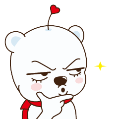 24 Funny love white bear emoji gifs emoticons downloads