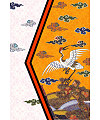 Chinese traditional embroidery style crane poster background PSD File Free Download