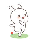 18 Lovely WeChat rabbit emoji gifs emoticons downloads