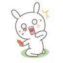 18 Lovely WeChat rabbit emoji gifs emoticons downloads