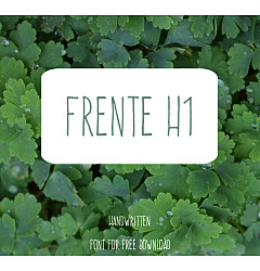 Permalink to Frente H1 Font Download