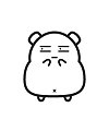 16 Cute hamster expression emoji gifs download