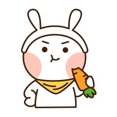 16 Cute rabbit expression emoji