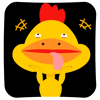 22 Rooster with a big mouth emoji gifs