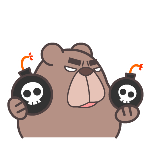 100 loser bear expression collection emoji free download