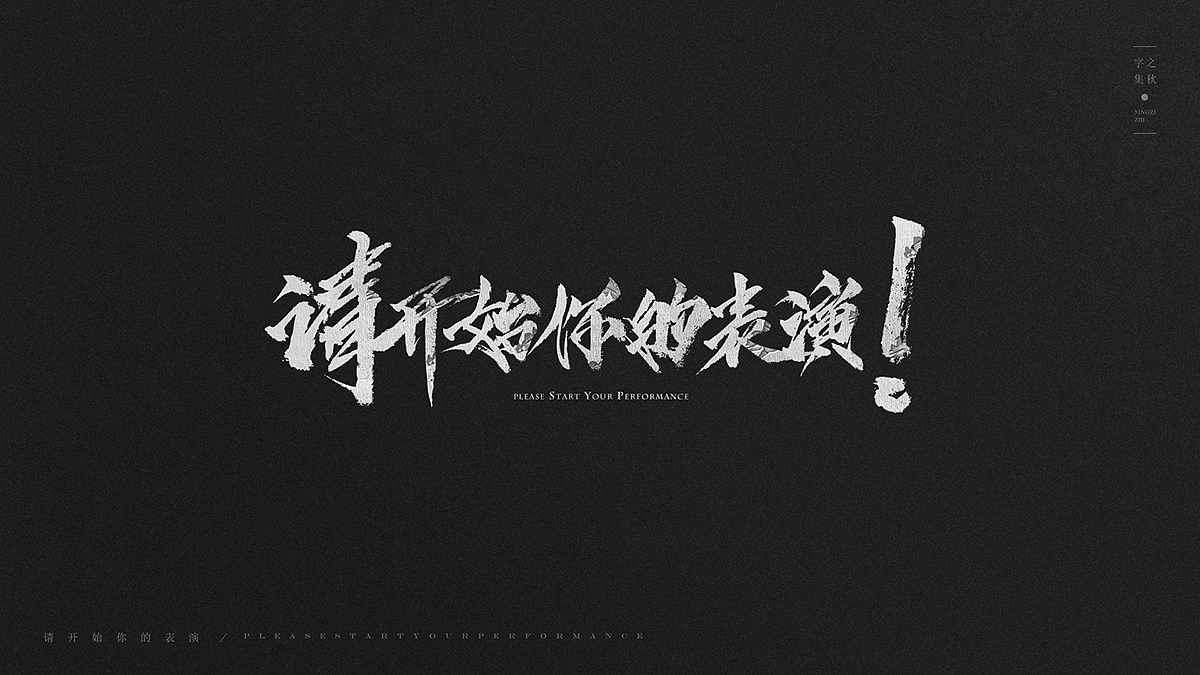 12P Chinese traditional calligraphy brush calligraphy font style appreciation #.42