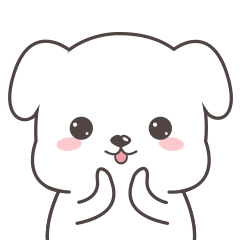 24 Cute white dog gif iPhone emoji Animoji free download