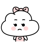11 Cute white cloud emojis free download