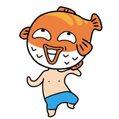 17 Lovely puffer fish man emoji gif free download