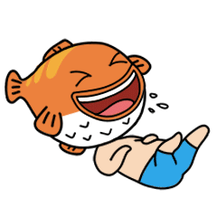17 Lovely puffer fish man emoji gif free download