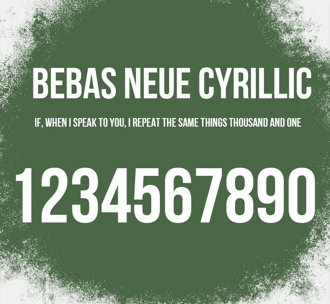Bebas Neue Cyrillic Font Download