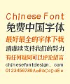 ZhuLang Handsome Italic Song (Ming) Typeface Chinese Font- ZoomlaShuaisong-A028
