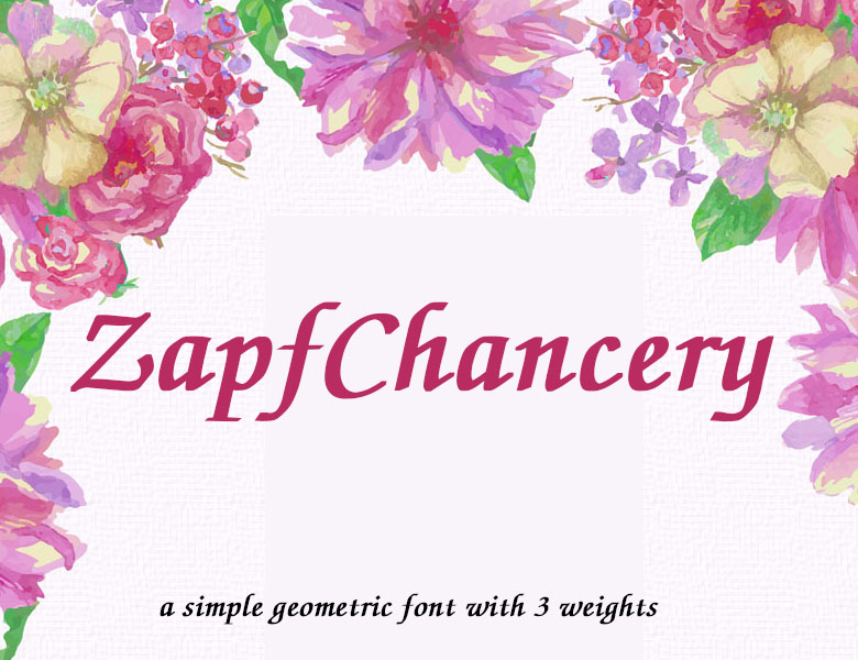ZapfChancery-Mediumltalic Bold Font Download