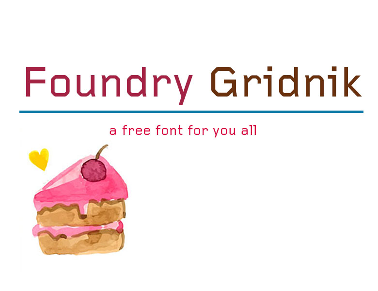 Foundry Gridnik Medium Font Download