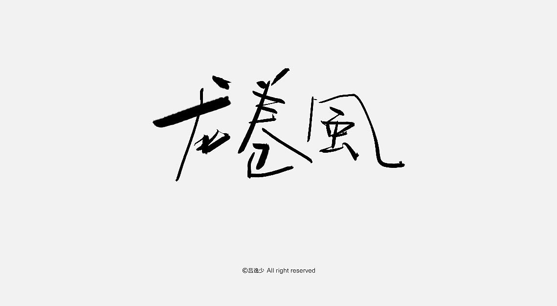 13P Chinese traditional calligraphy brush calligraphy font style appreciation #.791