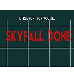 Permalink to SkyFall Done Font Download
