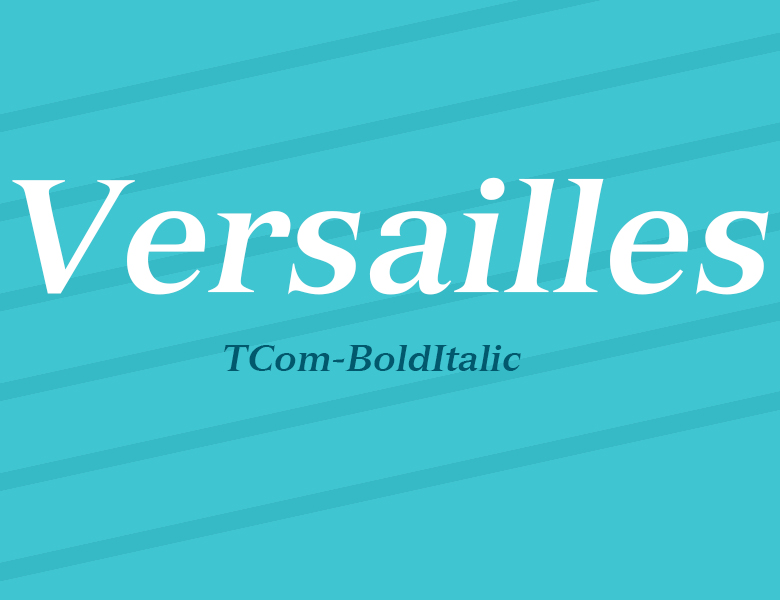 Versailles LT Com Bold Italic Font Download