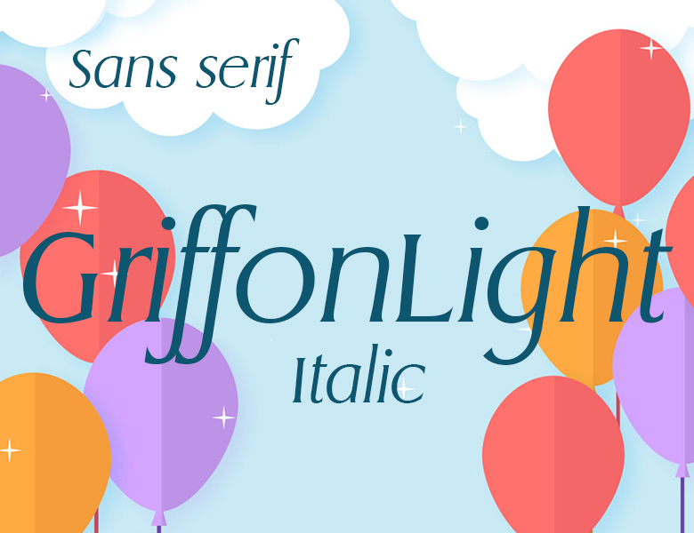 GriffonLight Italic Font Download