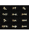 13P Chinese traditional calligraphy brush calligraphy font style appreciation #.1420