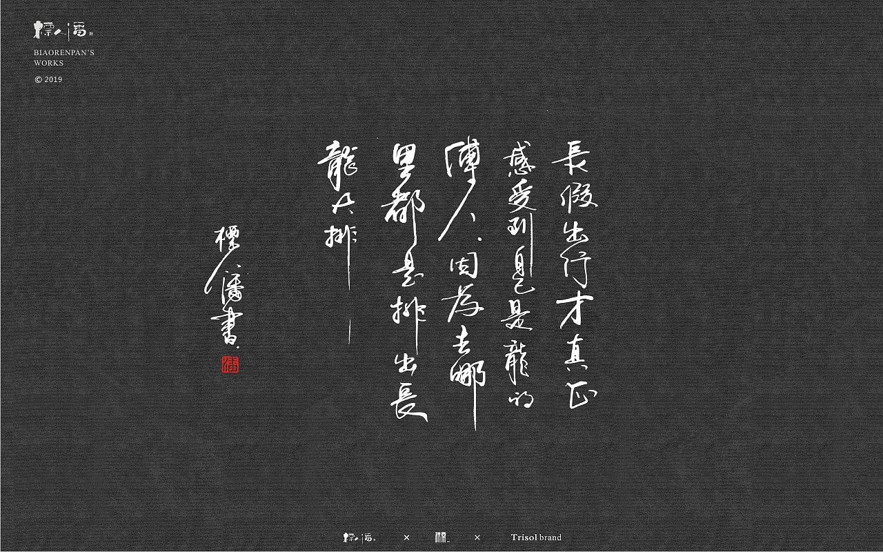 18P Chinese traditional calligraphy brush calligraphy font style appreciation #.1480