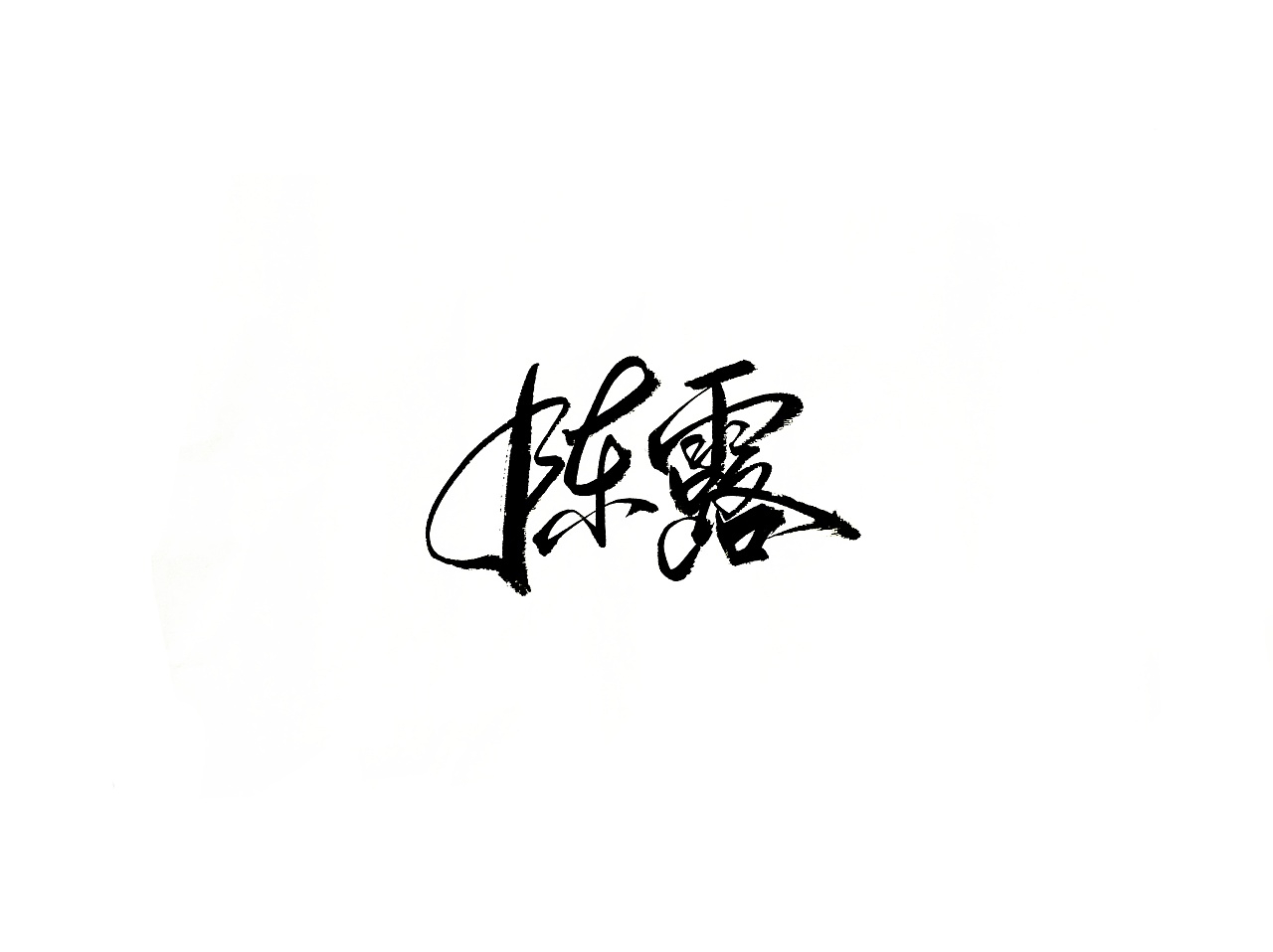 16P Chinese traditional calligraphy brush calligraphy font style appreciation #.2342