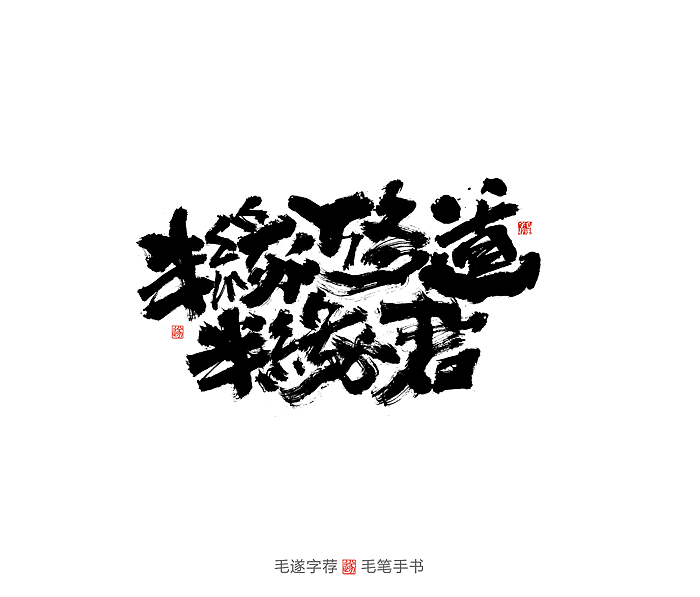 16P Chinese traditional calligraphy brush calligraphy font style appreciation #.2411