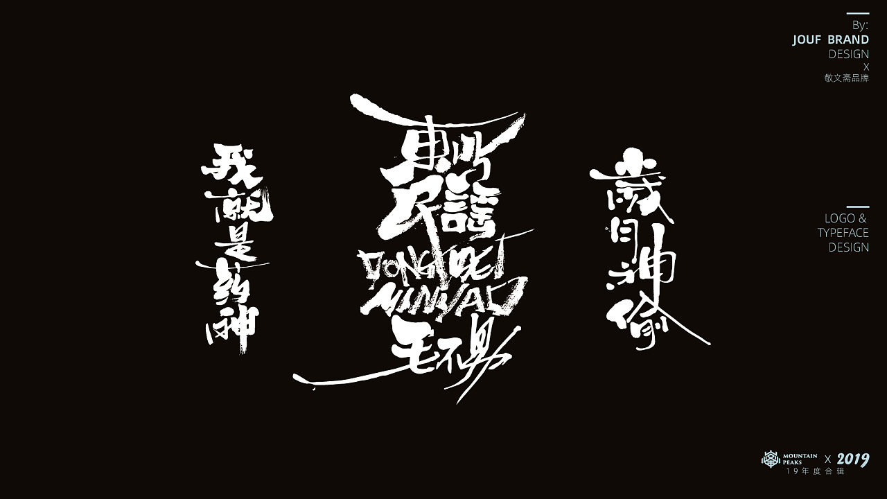 19P Chinese traditional calligraphy brush calligraphy font style appreciation #.2438