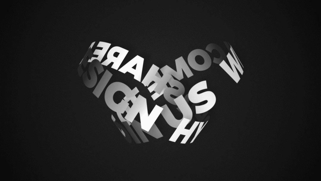 Creative font design-Motion Typography | BLACK&WHITE