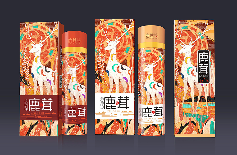 Chinese logo Design for Pilose Antler Packaging