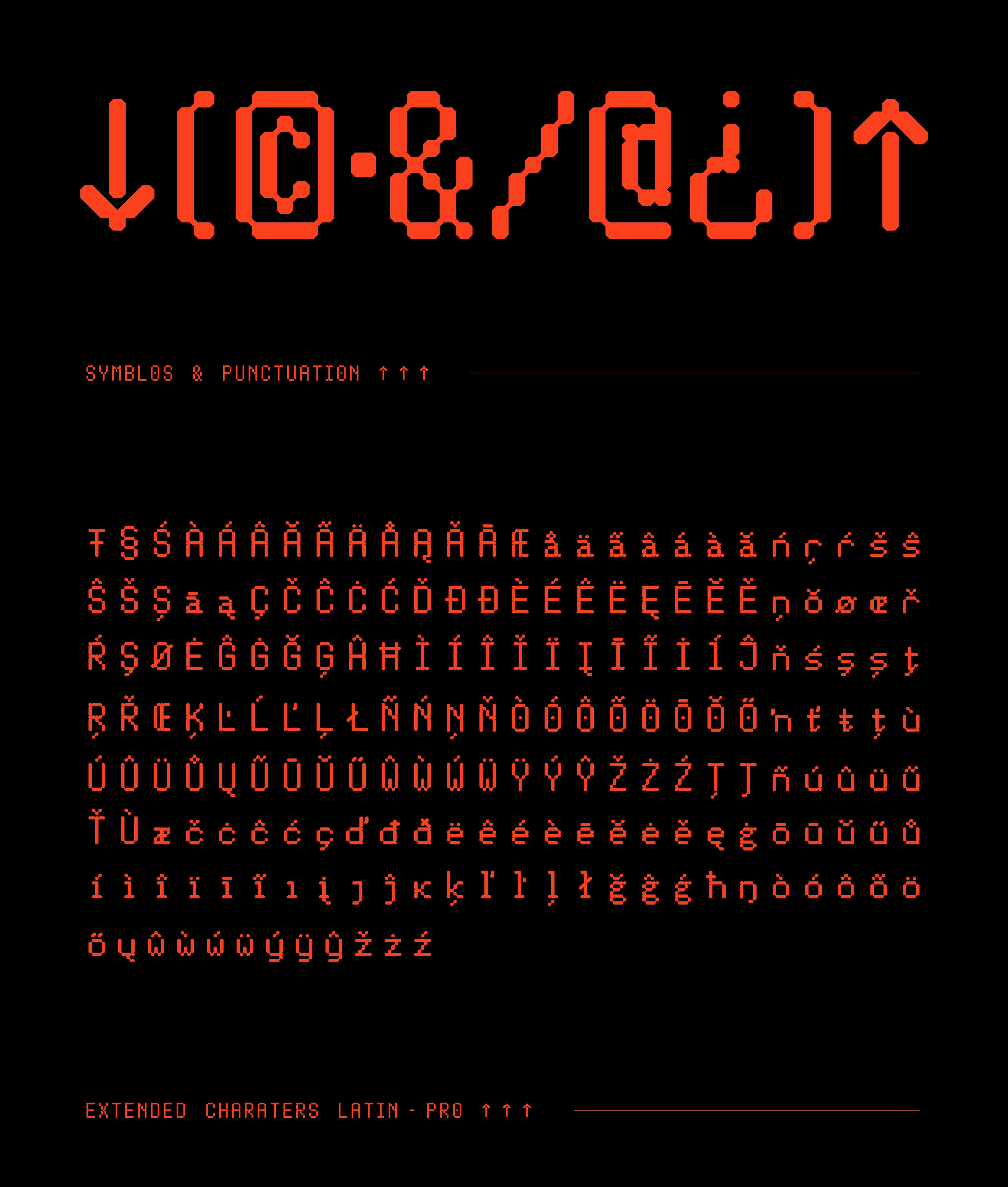 Ll Black Matrix Is Visually Unified By The Connection Of The Dots Free Chinese Font Download